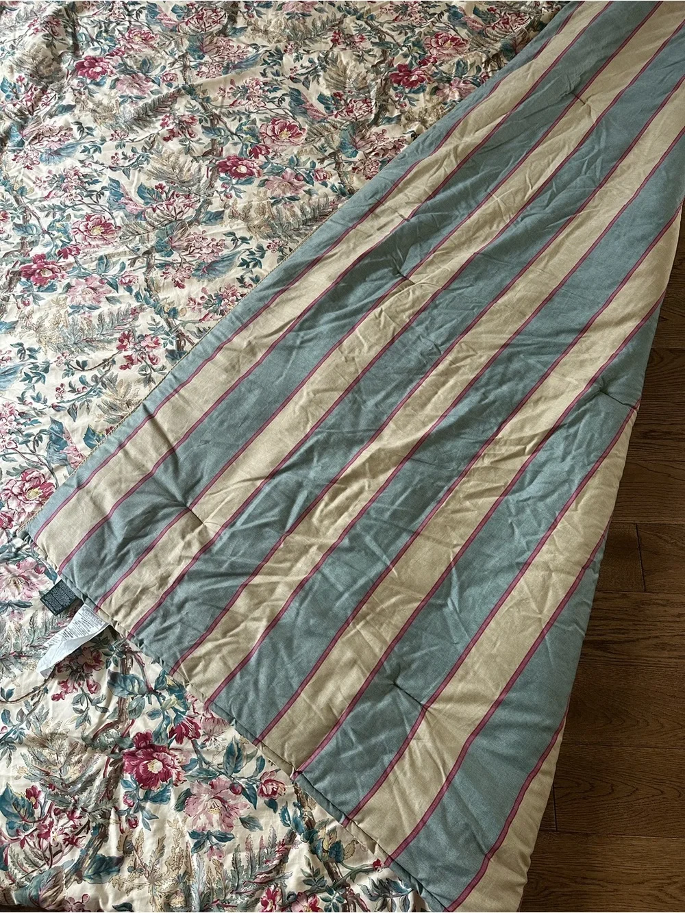 RARE Vintage Ralph Lauren Tangier Floral Comforter Set Pillow Shams Bed Skirt